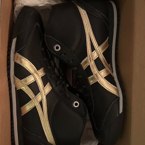 Onitsuka Tiger- Black and Gold High Tops - Picture 4 of 5